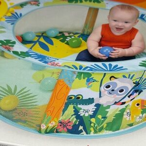 BRIGHT STARTS Colorful Jungle Play Tent for Kids